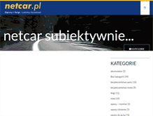 Tablet Screenshot of blog.netcar.pl
